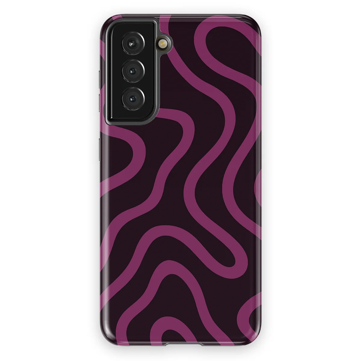 Curvy Lines - Velvet Mood - Purple/Pink case for Galaxy S21 - Image 1