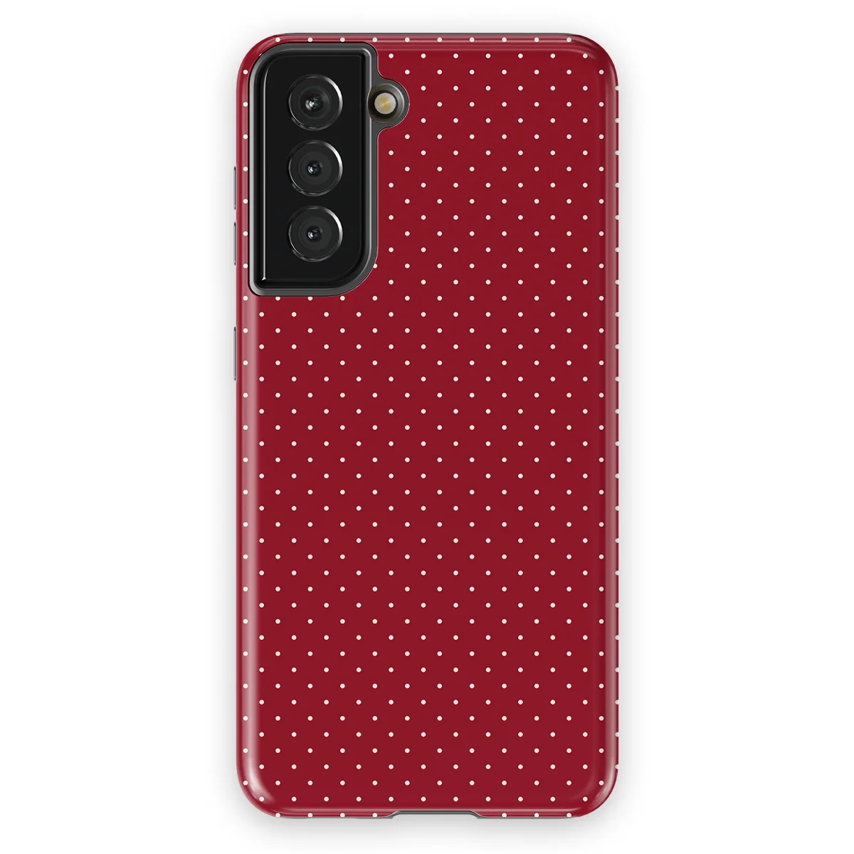 Micro Polka - Red Velvet - Red case for Galaxy S21 - Image 1
