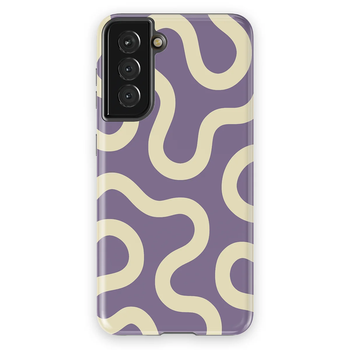 Motion Flow - Pastel Path - White/Purple case for Galaxy S21 - Image 1