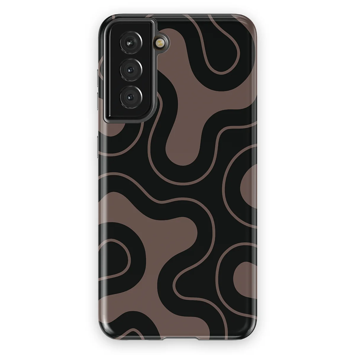 Motion Flow - Wander Lines - Black/Grey case for Galaxy S21 - Image 1