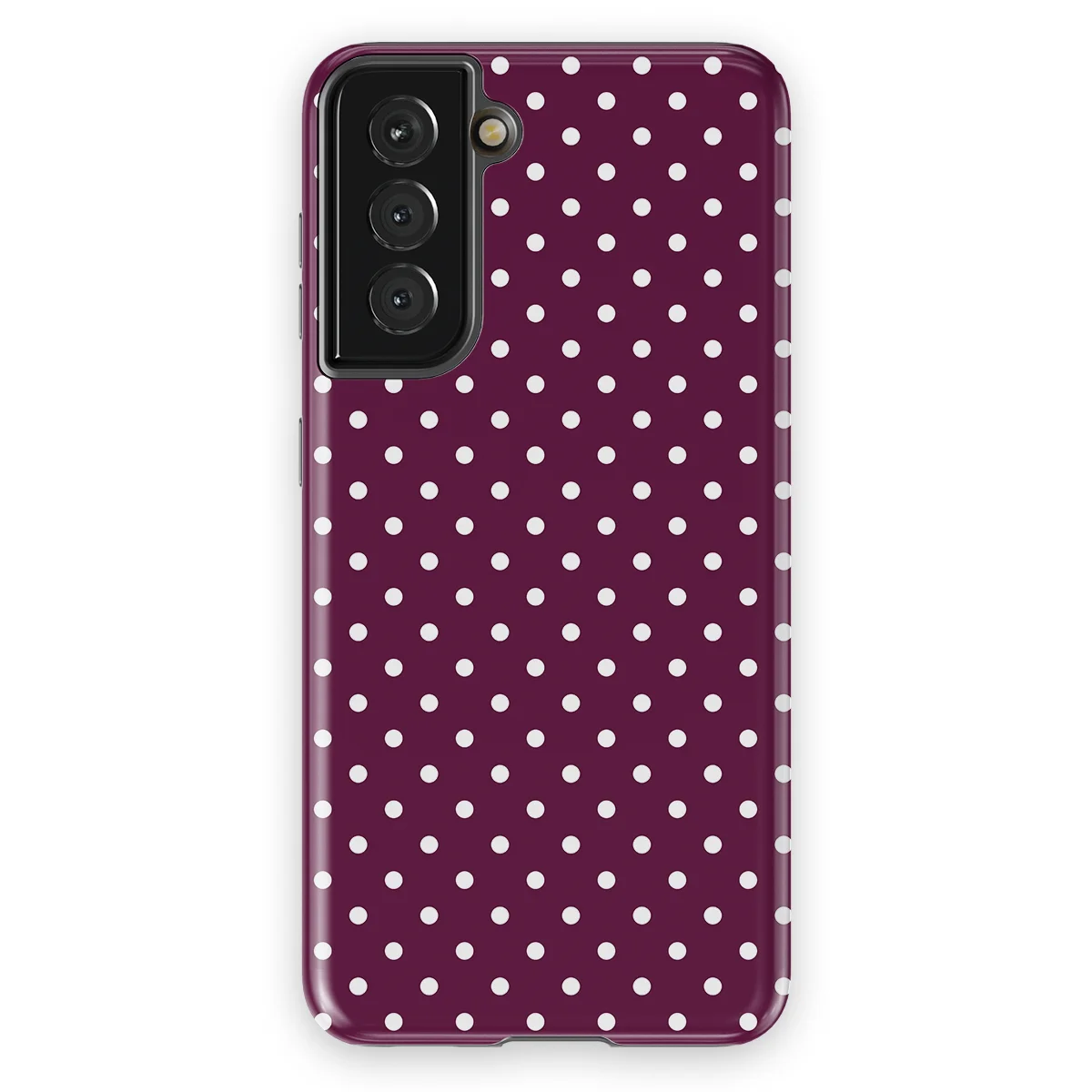 Polka Dots - Purple Pop - Purple/White case for Galaxy S21 - Image 1