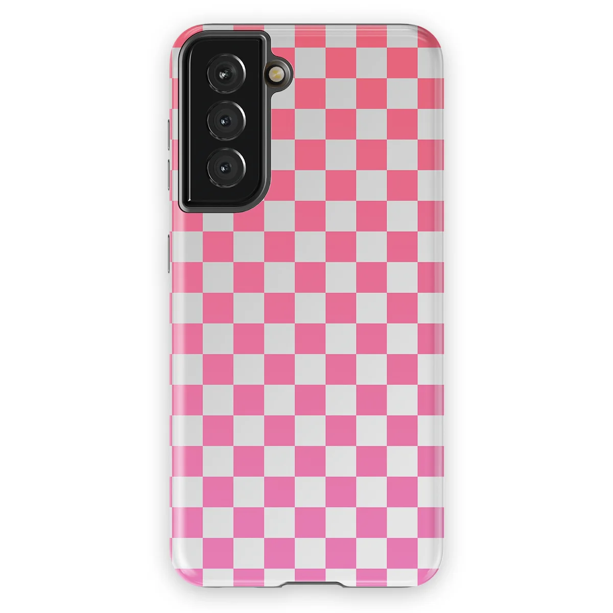 Tiny Squares - Pink Pop Grid - Pink/White/Multicolor case for Galaxy S21 - Image 1