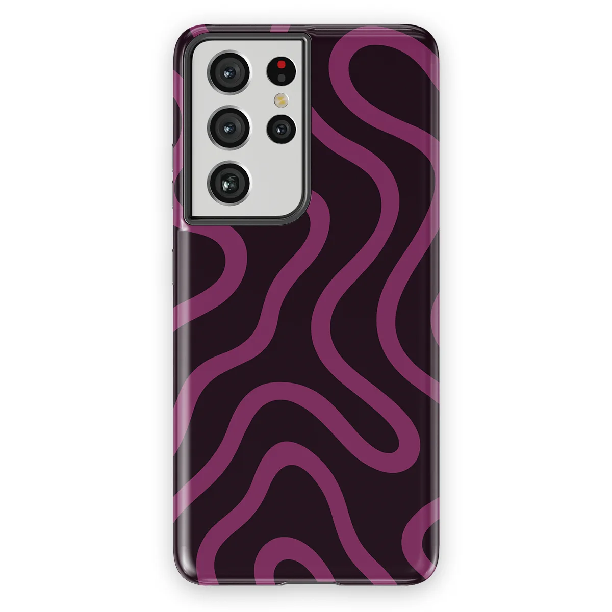 Curvy Lines - Velvet Mood - Purple/Pink case for Galaxy S21 Ultra - Image 1