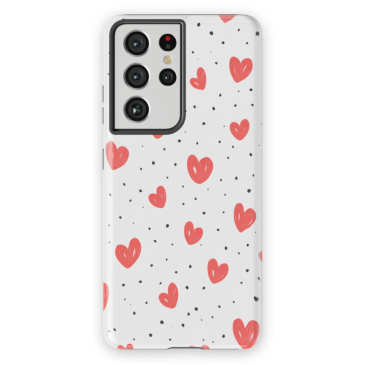 Little Love - Cherry Hearts - White/Red/Multicolor for Galaxy S21 Ultra