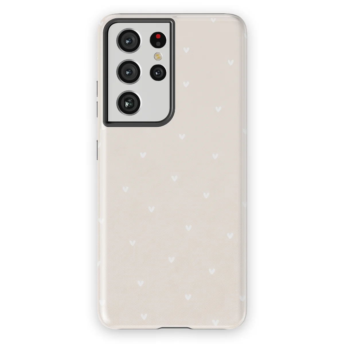 Little Love - Ivory Hearts - White case for Galaxy S21 Ultra - Image 1
