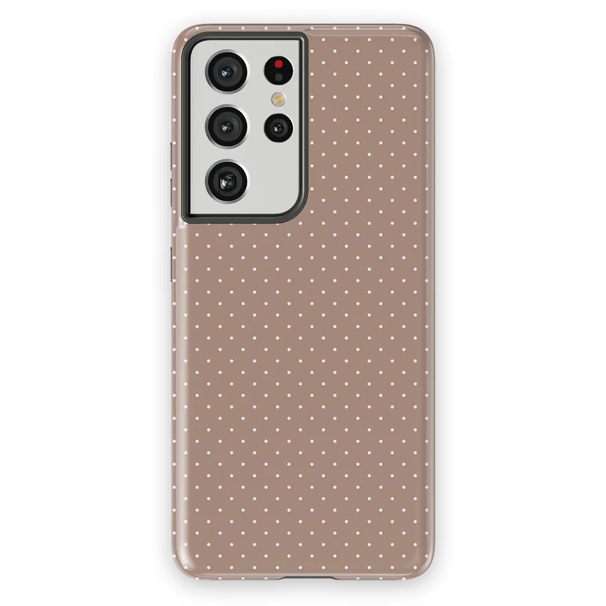 Micro Polka - Mocha Confetti - Brown case for Galaxy S21 Ultra - Image 1