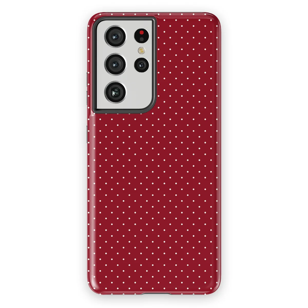 Micro Polka - Red Velvet - Red case for Galaxy S21 Ultra - Image 1