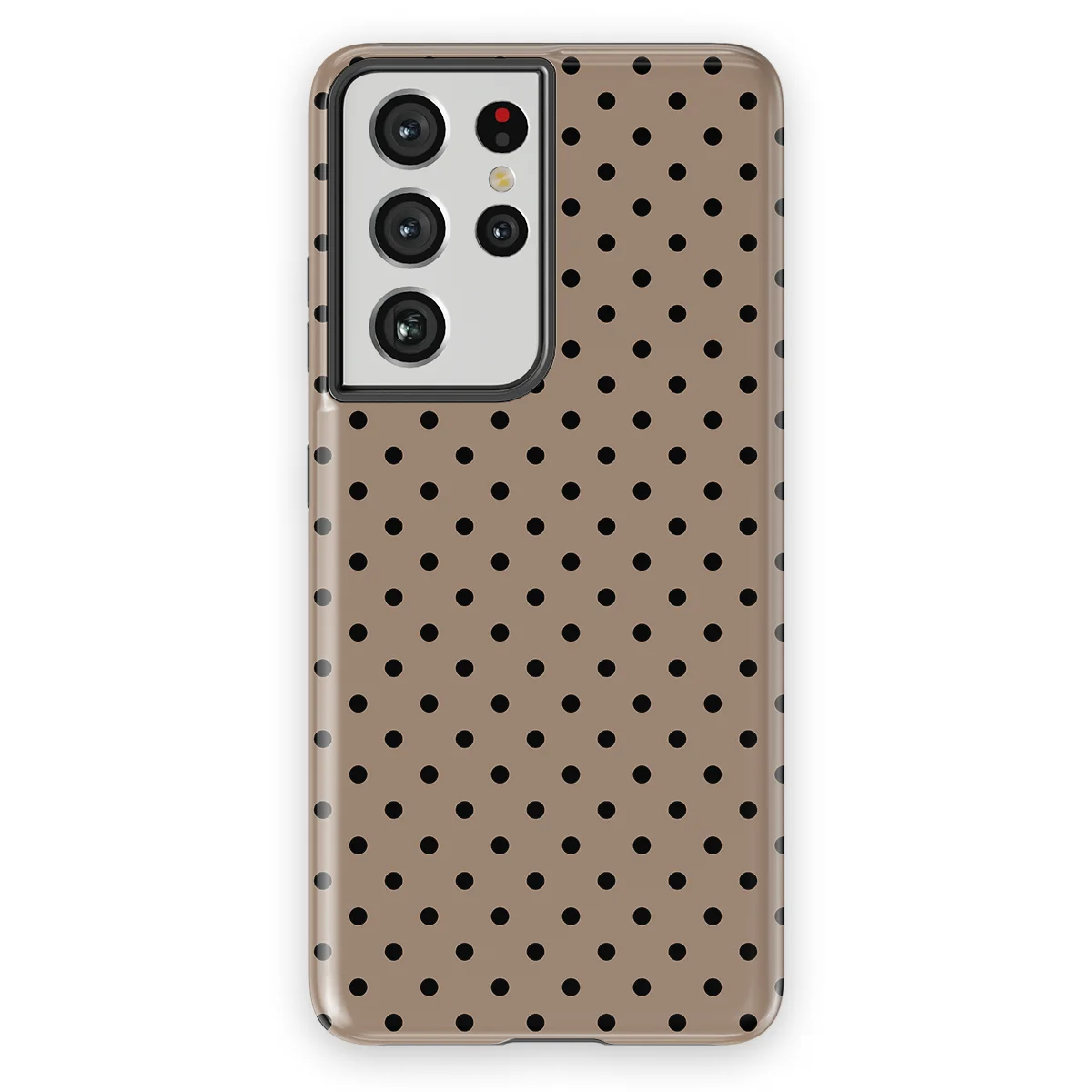 Polka Dots - Cacoa Noir - Brown/Black case for Galaxy S21 Ultra - Image 1