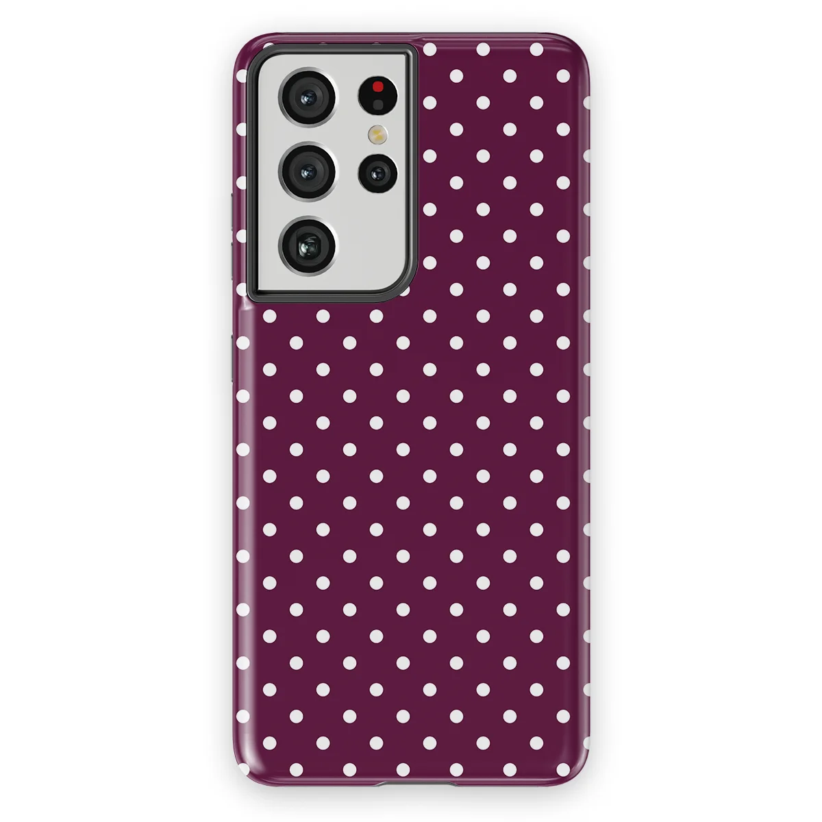 Polka Dots - Purple Pop - Purple/White case for Galaxy S21 Ultra - Image 1