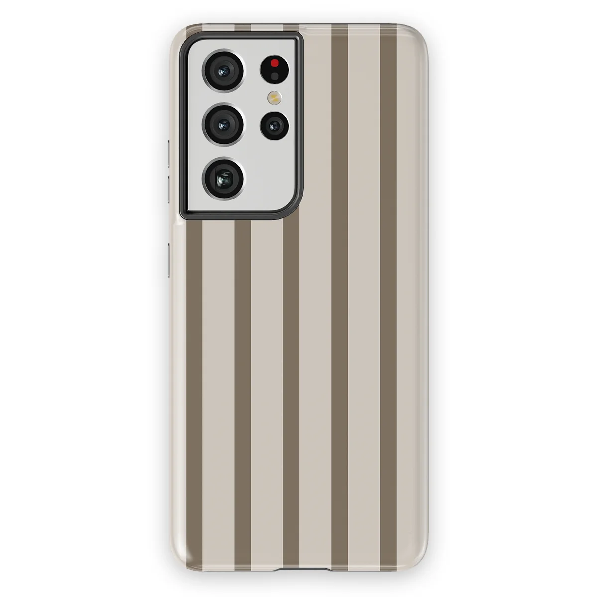 Stripes - Linen Wood - Beige/Brown case for Galaxy S21 Ultra - Image 1