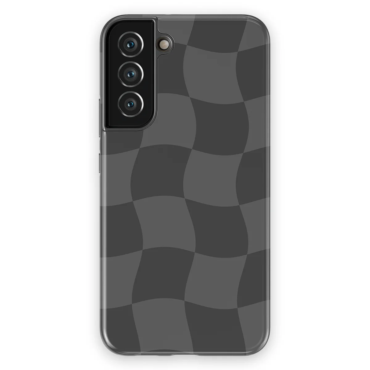 Checkered Warp - Grey Motion - Grey case for Galaxy S22 Plus - Image 1