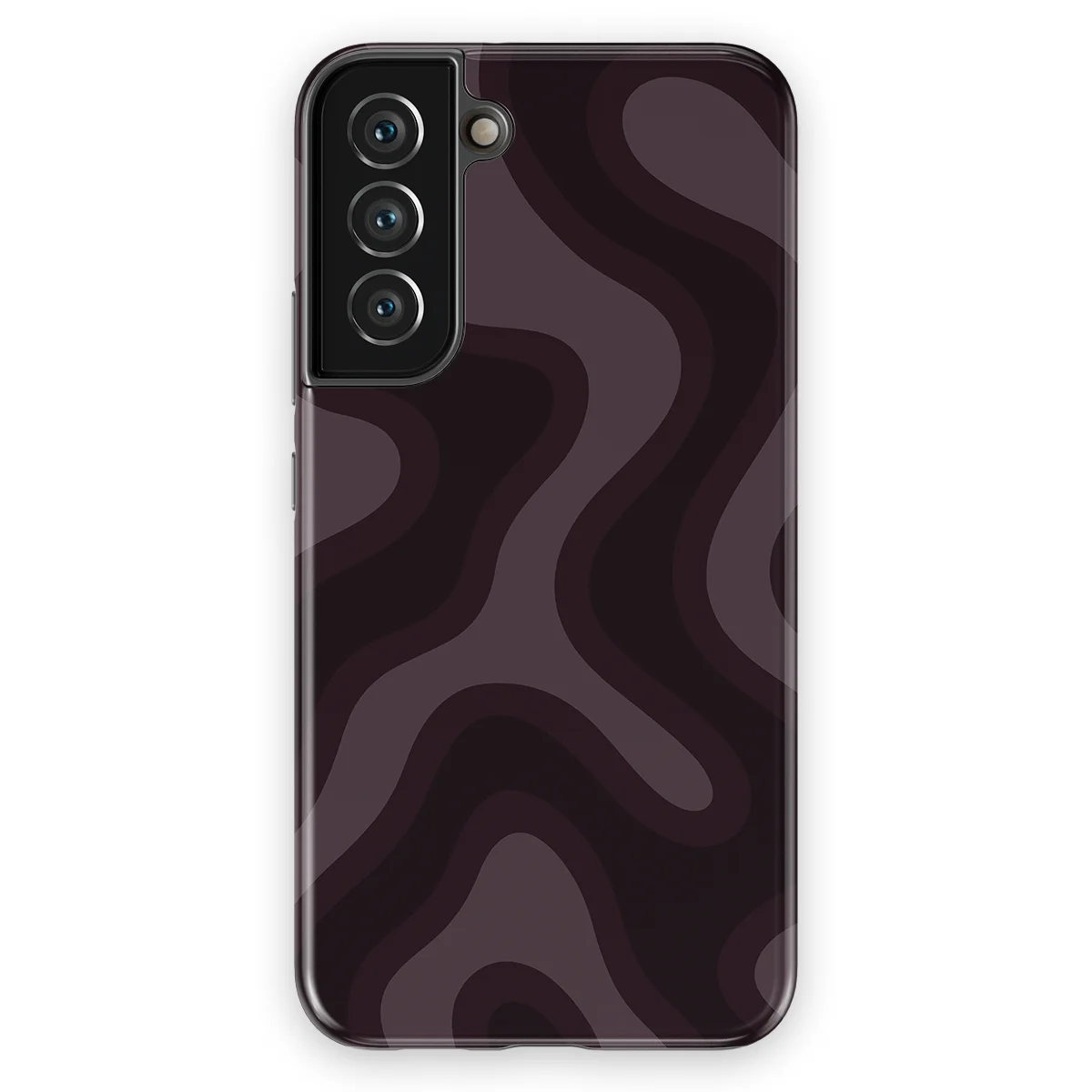 Curvy Lines - Aubergine Fade - Purple/Pink case for Galaxy S22 Plus - Image 1