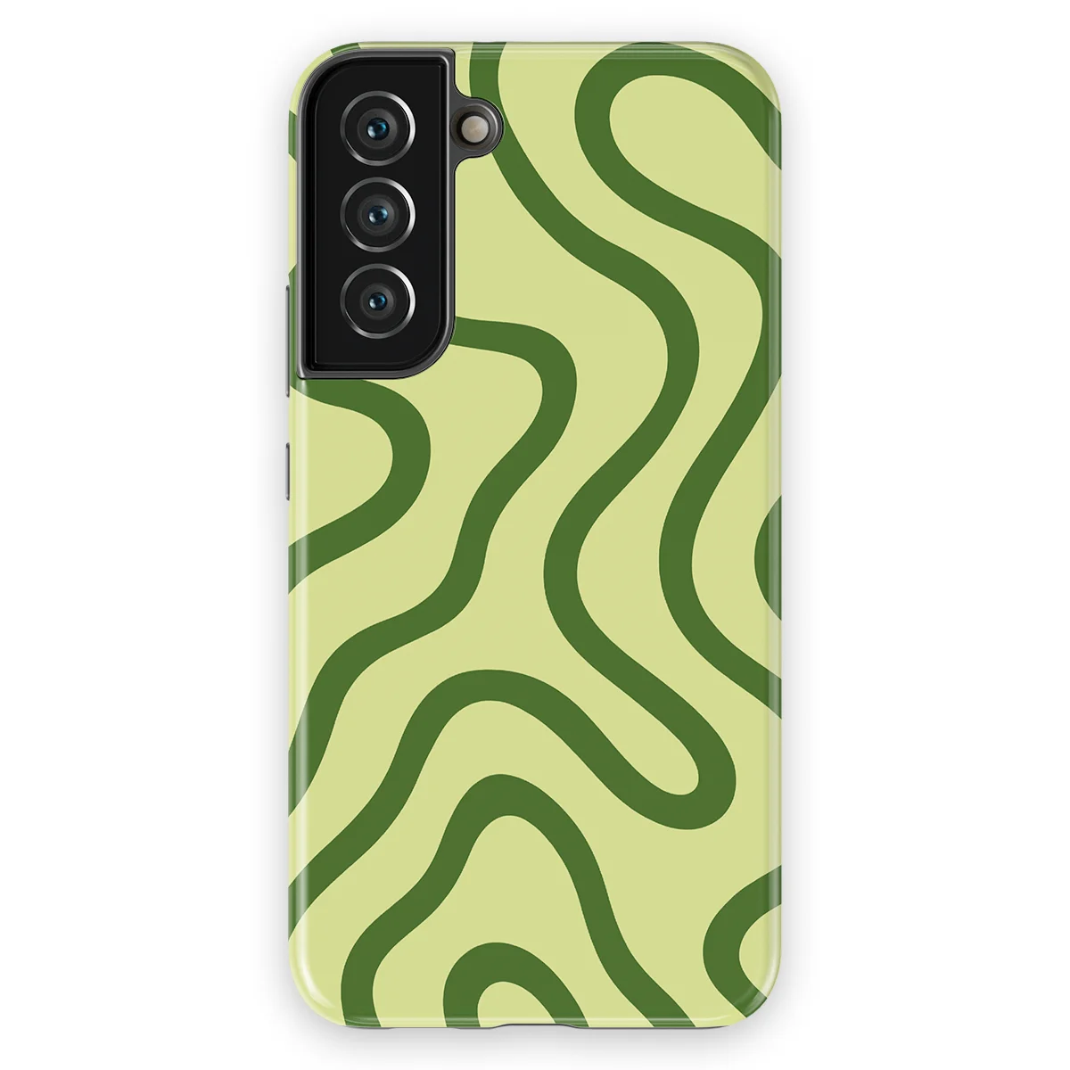 Curvy Lines - Leaf Loop - Green case for Galaxy S22 Plus - Image 1