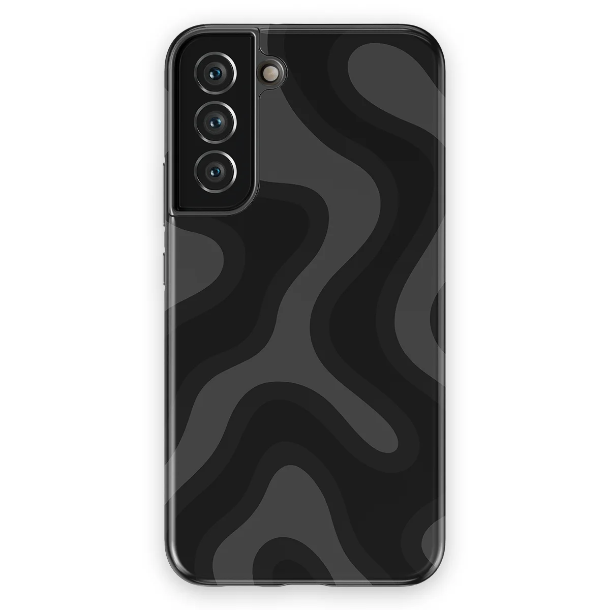 Curvy Lines - Onyx Flow - Black/Grey case for Galaxy S22 Plus - Image 1