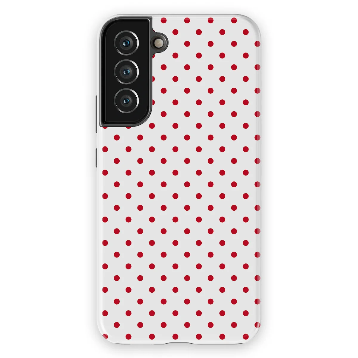 Polka Dots - Cherry Dots - White/Red case for Galaxy S22 Plus - Image 1
