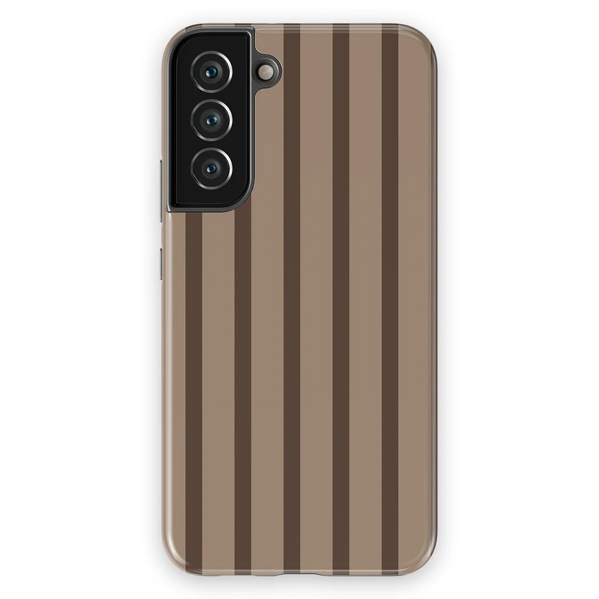 Stripes - Truffle Touch - Brown case for Galaxy S22 Plus - Image 1