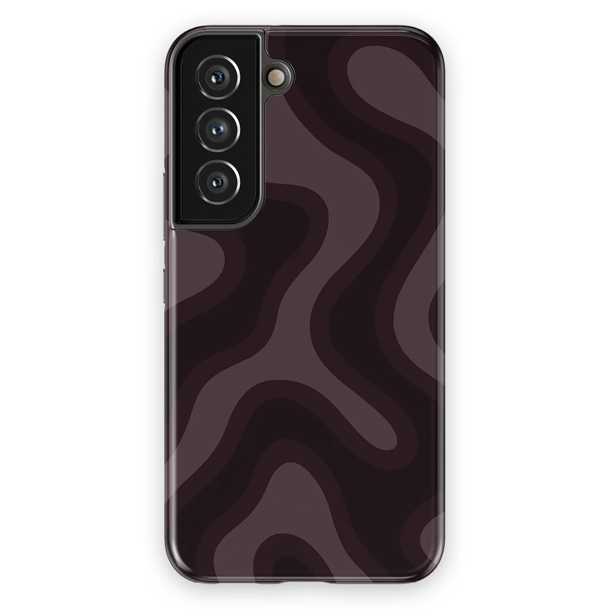 Curvy Lines - Aubergine Fade - Purple/Pink case for Galaxy S22 - Image 1