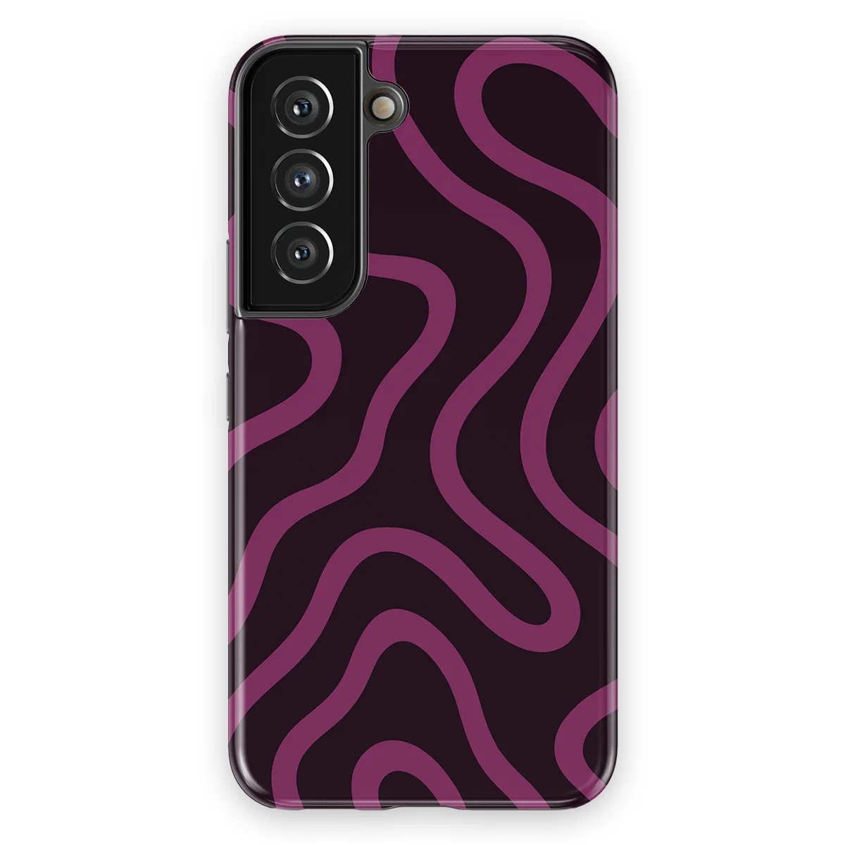 Curvy Lines - Velvet Mood - Purple/Pink case for Galaxy S22 - Image 1