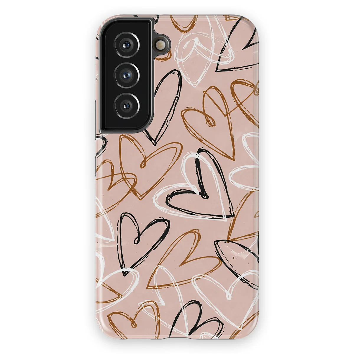 Little Love - Artful Hearts - Pink/Multicolor case for Galaxy S22 - Image 1