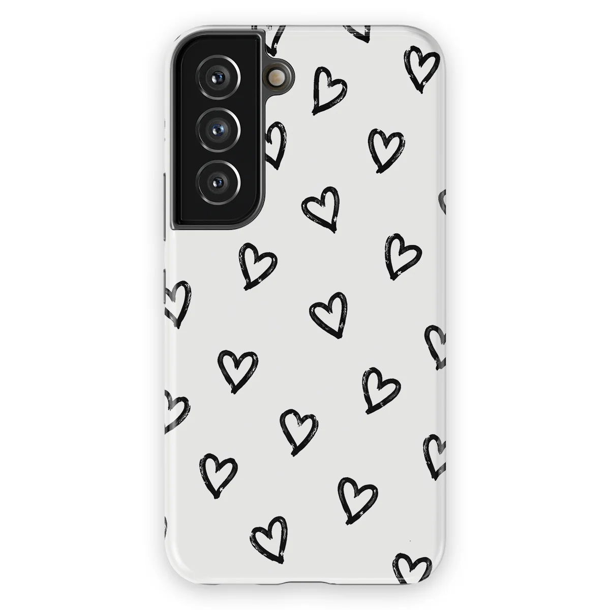 Little Love - Mono Hearts - White/Black/Multicolor case for Galaxy S22 - Image 1
