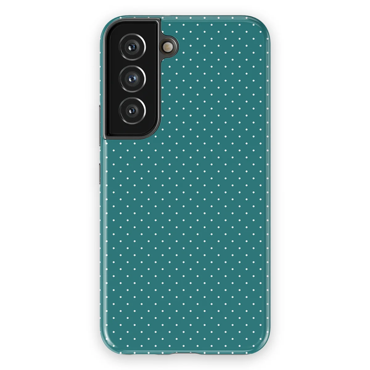 Micro Polka - Deep Teal - Turqoise case for Galaxy S22 - Image 1