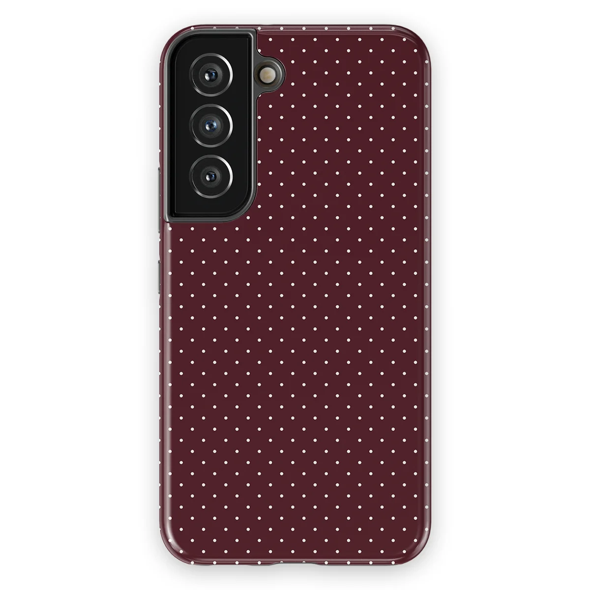 Micro Polka - Wine Dots - Red case for Galaxy S22 - Image 1
