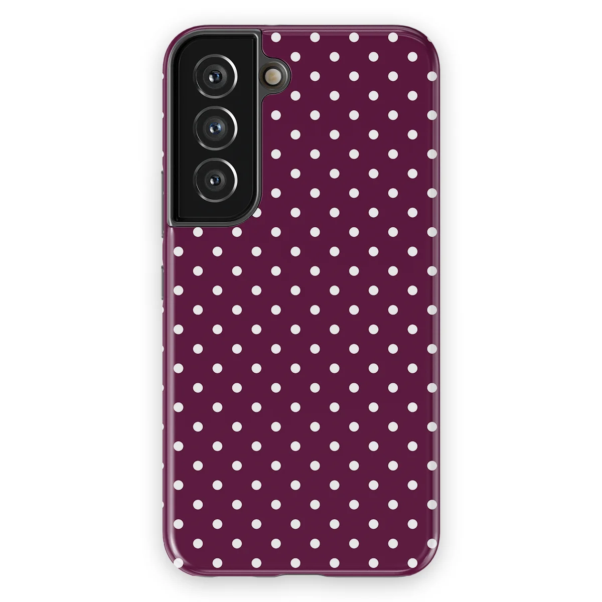 Polka Dots - Purple Pop - Purple/White case for Galaxy S22 - Image 1