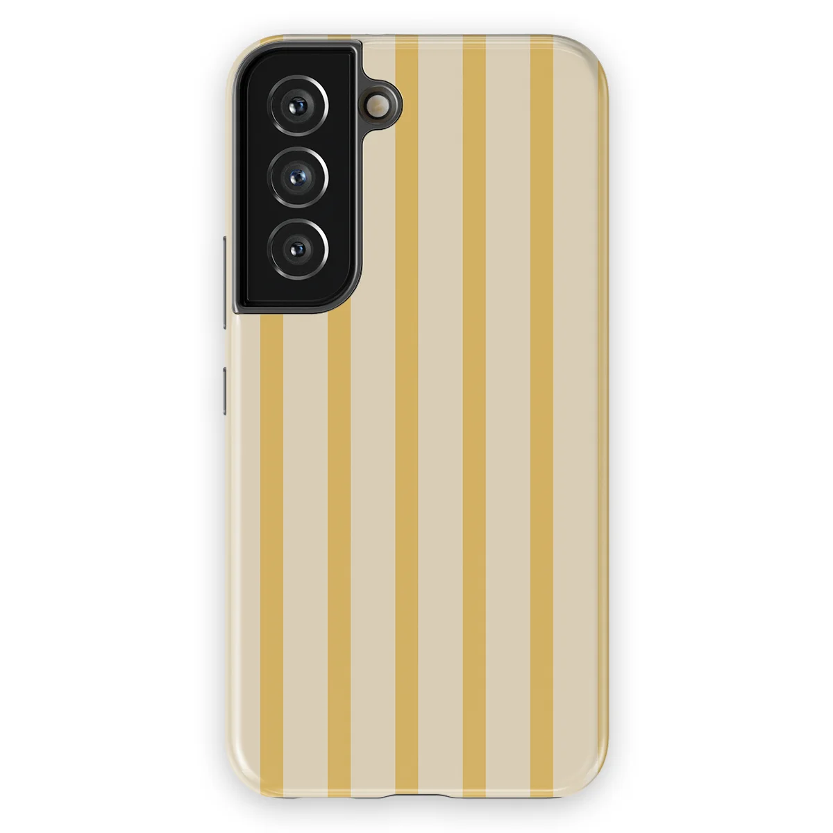 Stripes - Vanilla Drop - Beige/Yellow case for Galaxy S22 - Image 1