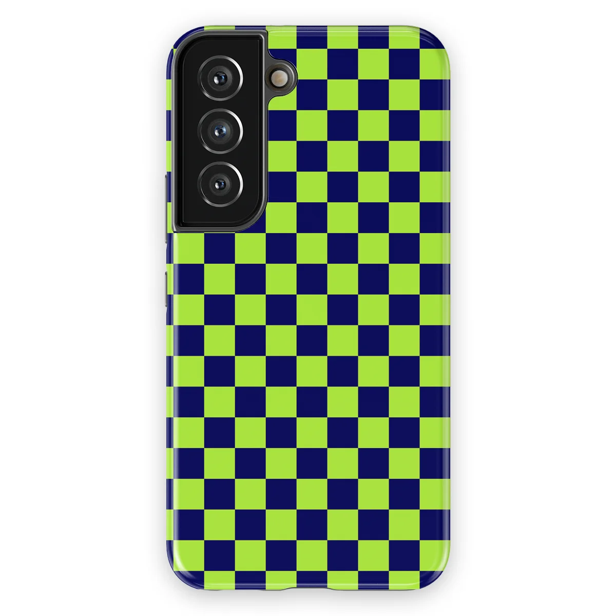 Tiny Squares - Acid Grid - Green/Blue/Multicolor case for Galaxy S22 - Image 1
