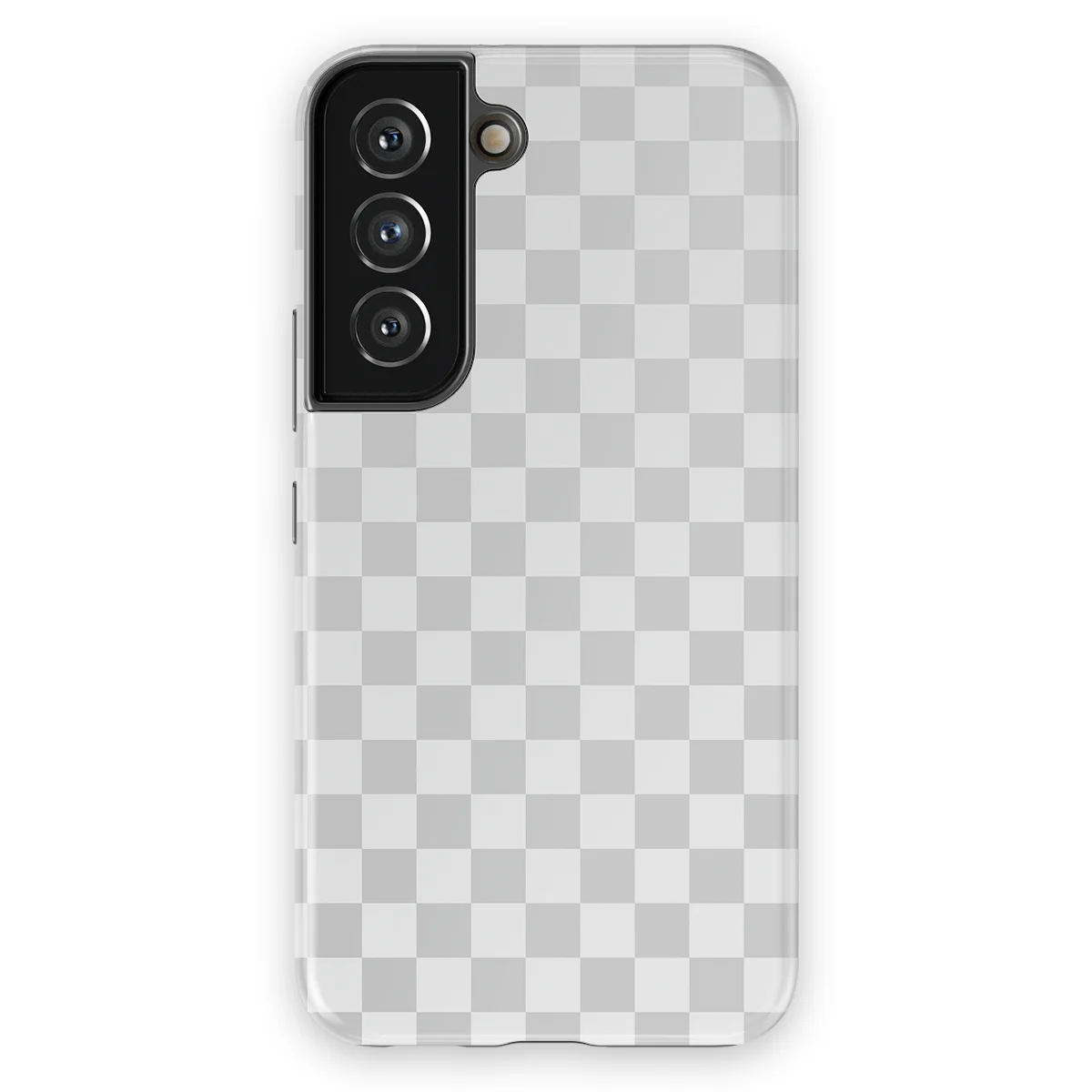 Tiny Squares - Ivory Squares - White/Grey case for Galaxy S22 - Image 1