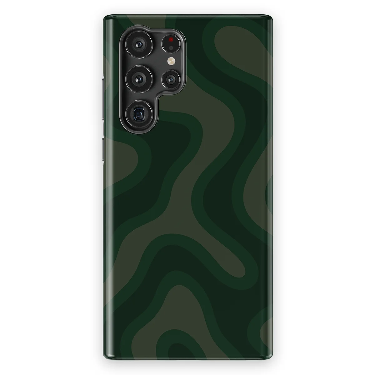 Curvy Lines - Evergreen Drift - Green case for Galaxy S22 Ultra - Image 1