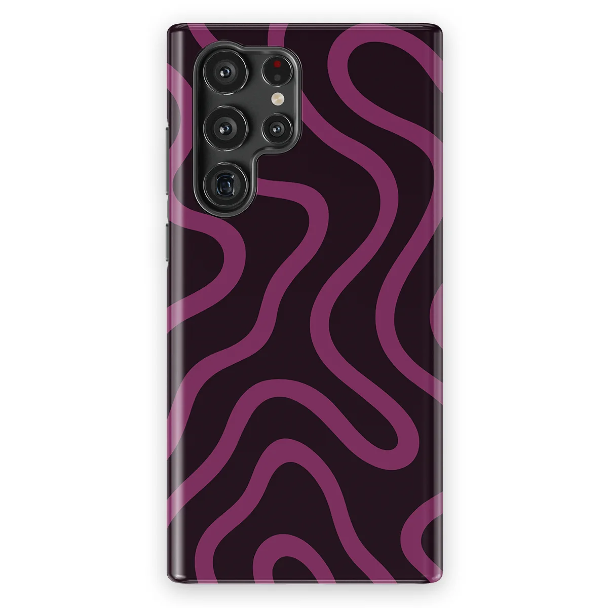 Curvy Lines - Velvet Mood - Purple/Pink case for Galaxy S22 Ultra - Image 1
