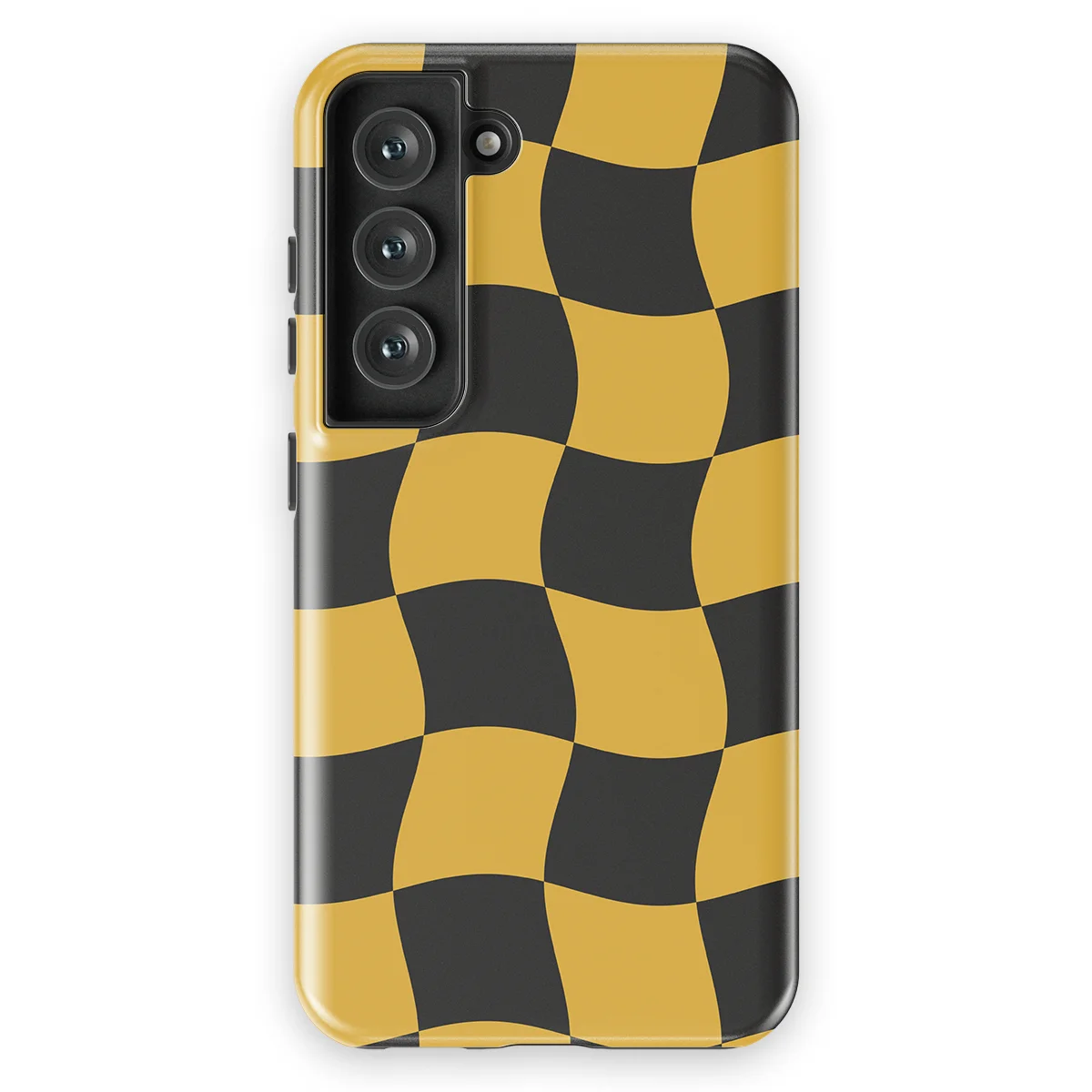 Checkered Warp - Yellow Rush - Yellow/Black/Multicolor case for Galaxy S23 FE - Image 1