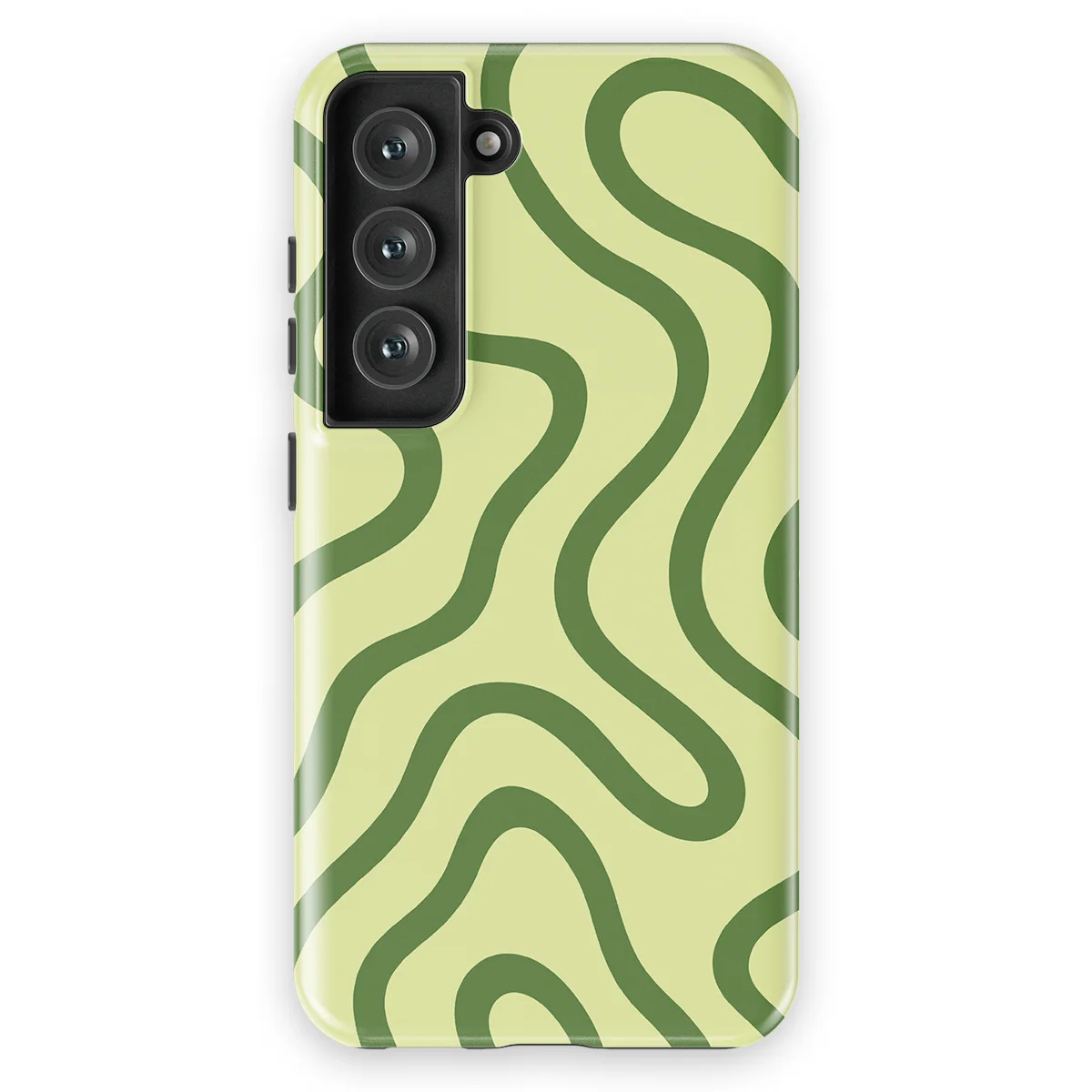Curvy Lines - Leaf Loop - Green case for Galaxy S23 FE - Image 1