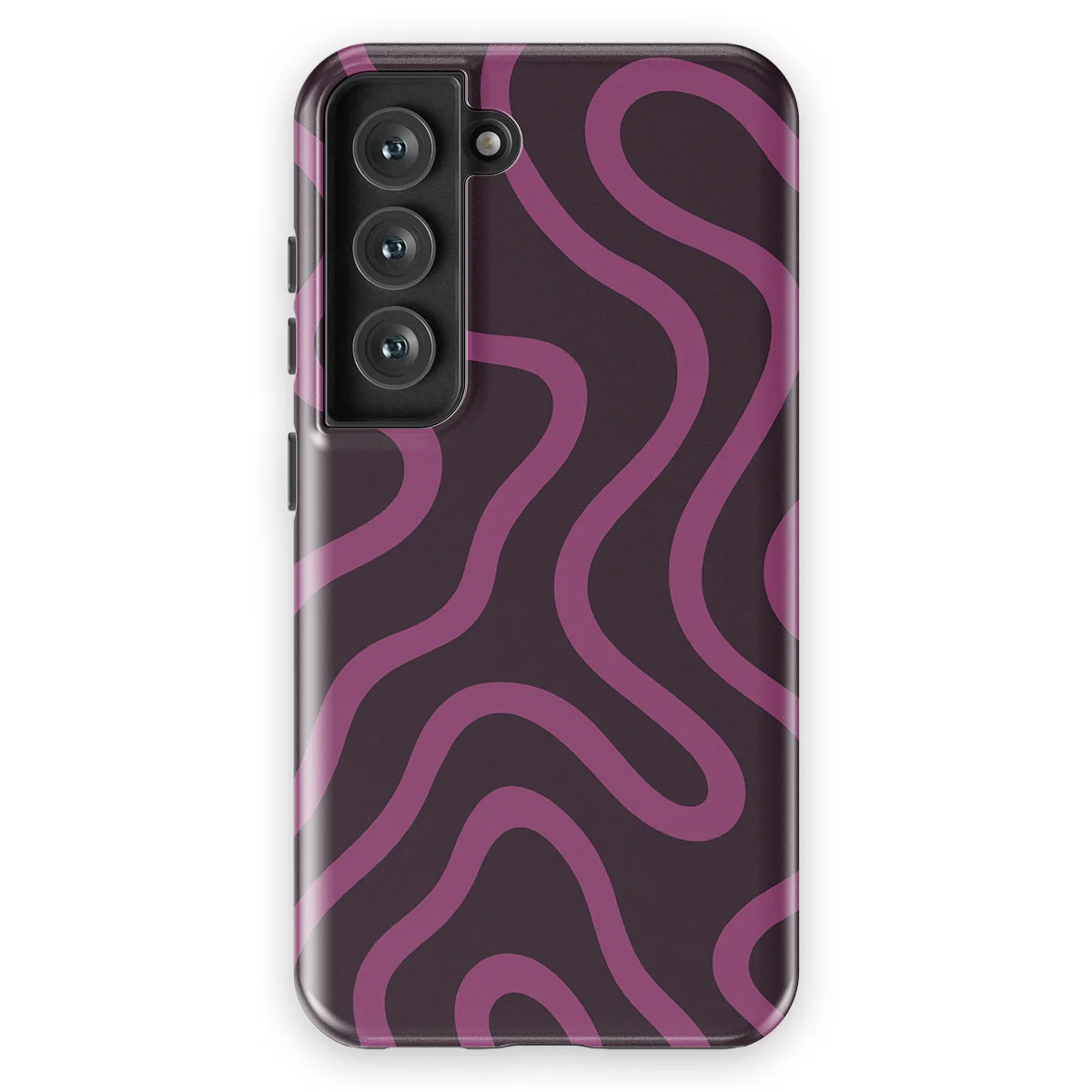 Curvy Lines - Velvet Mood - Purple/Pink case for Galaxy S23 FE - Image 1