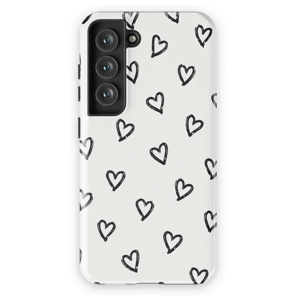 Little Love - Mono Hearts - White/Black/Multicolor case for Galaxy S23 FE - Image 1