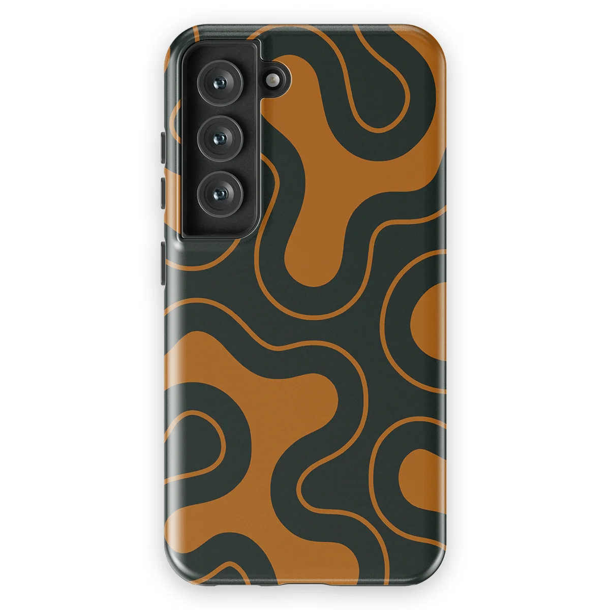 Motion Flow - Organic Circuit - Orange/Black case for Galaxy S23 FE - Image 1