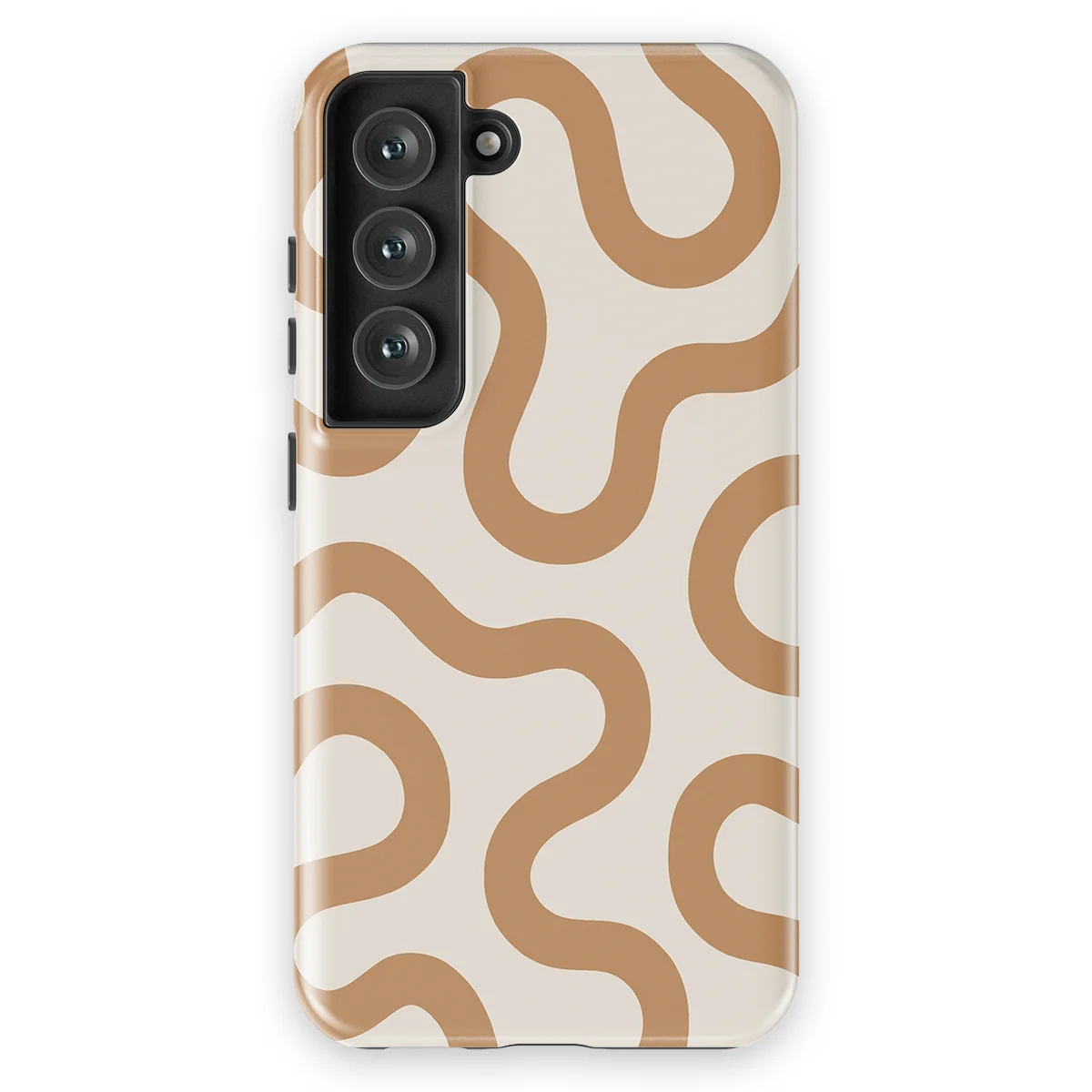 Motion Flow - Warm Whisper - White/Brown case for Galaxy S23 FE - Image 1