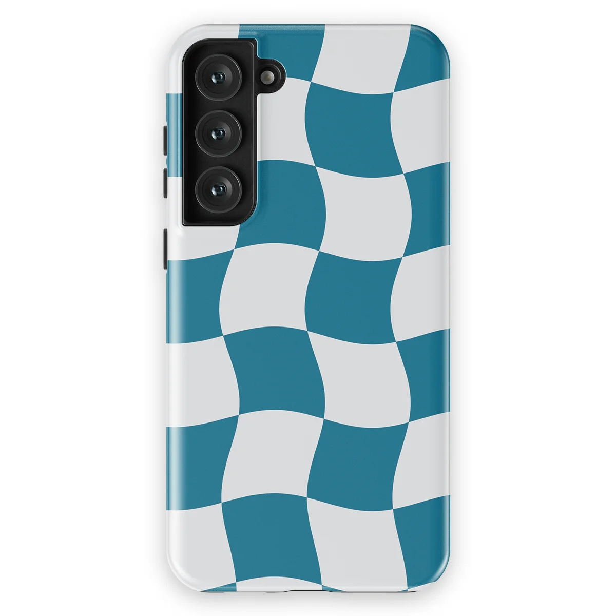 Checkered Warp - Frozen Motion - Blue/White/Multicolor for Galaxy S23 Plus