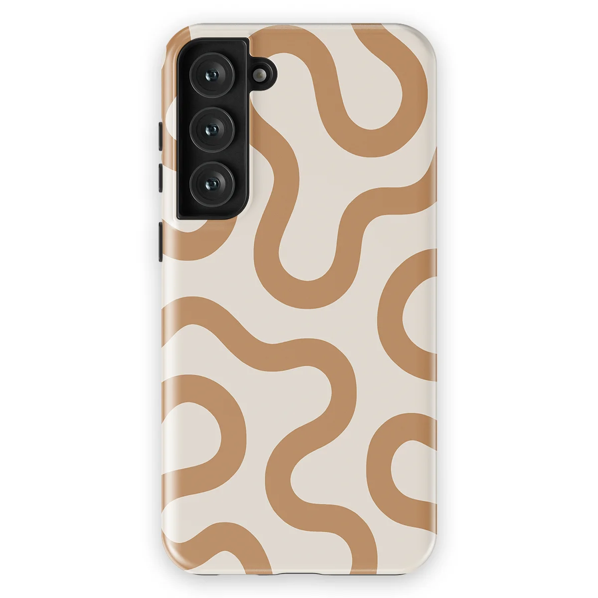 Motion Flow - Warm Whisper - White/Brown case for Galaxy S23 Plus - Image 1