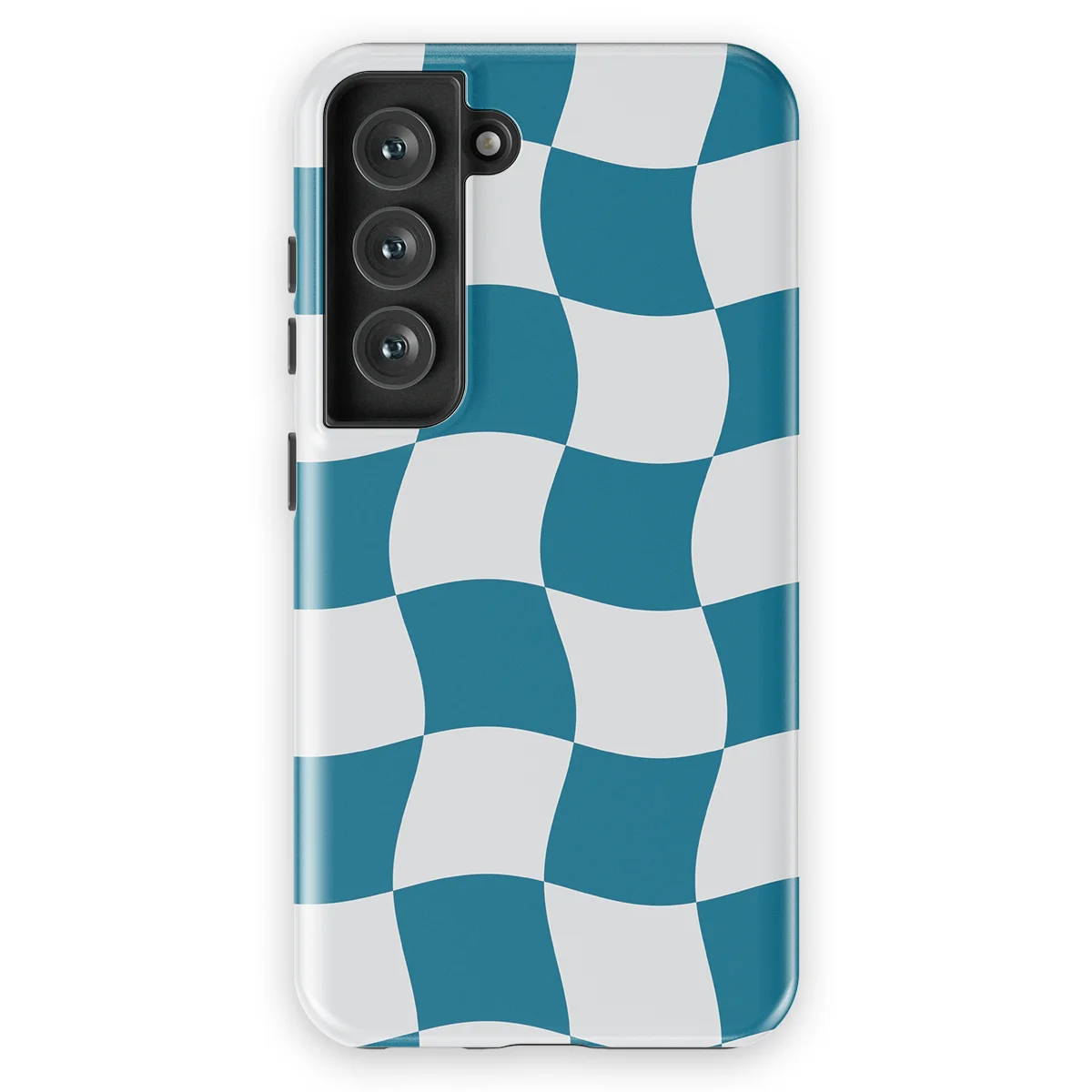 Checkered Warp - Frozen Motion - Blue/White/Multicolor for Galaxy S23