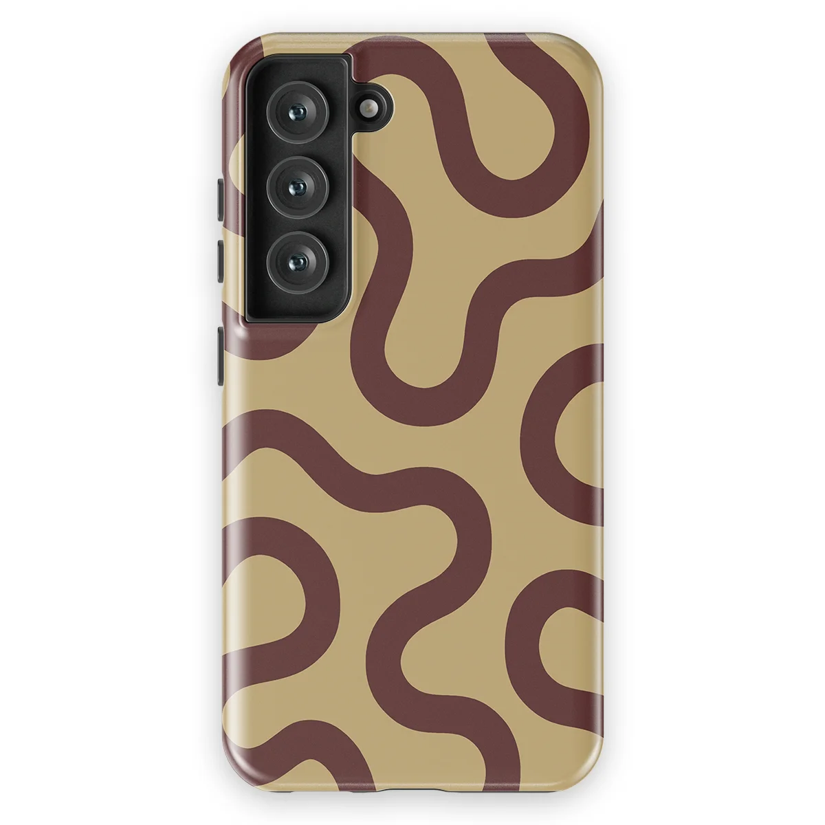 Motion Flow - Cocoa Curve - Beige/Brown case for Galaxy S23 - Image 1