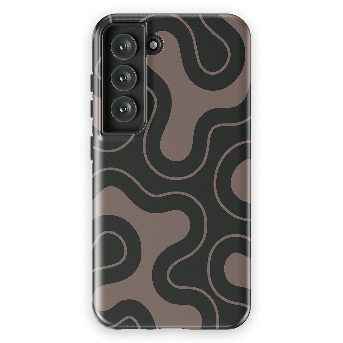 Motion Flow - Wander Lines - Black/Grey case for Galaxy S23 - Image 1