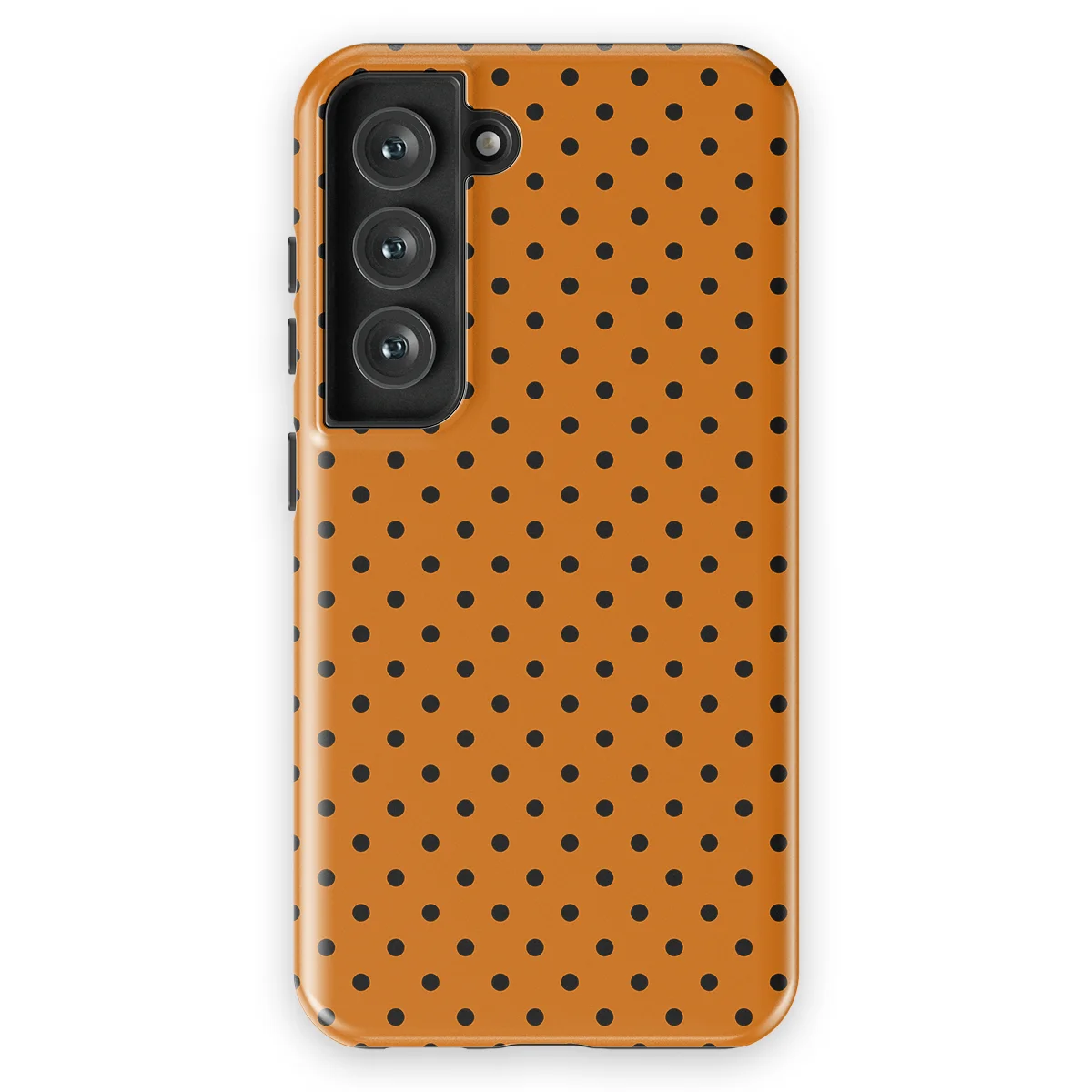 Polka Dots - Pumpkin Dots - Orange/Black for Galaxy S23