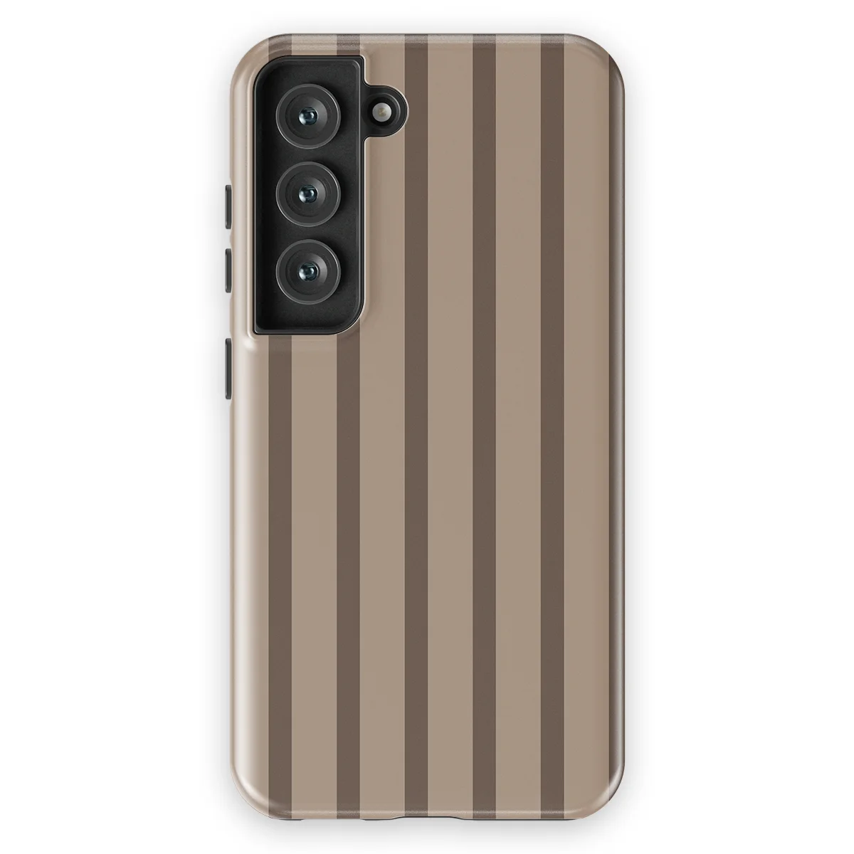 Stripes - Truffle Touch - Brown case for Galaxy S23 - Image 1