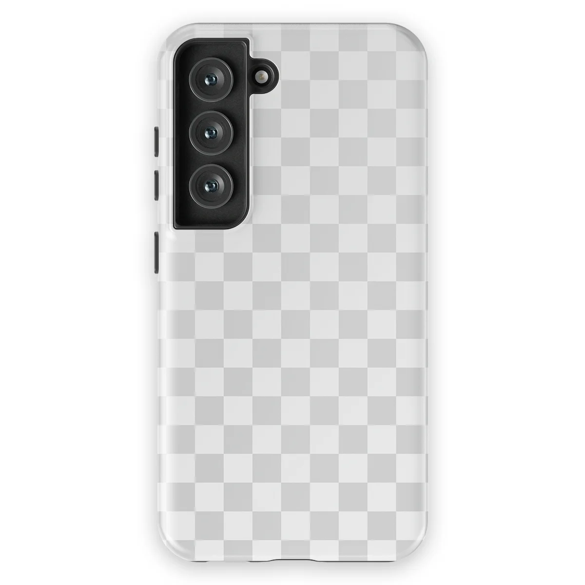 Tiny Squares - Ivory Squares - White/Grey case for Galaxy S23 - Image 1