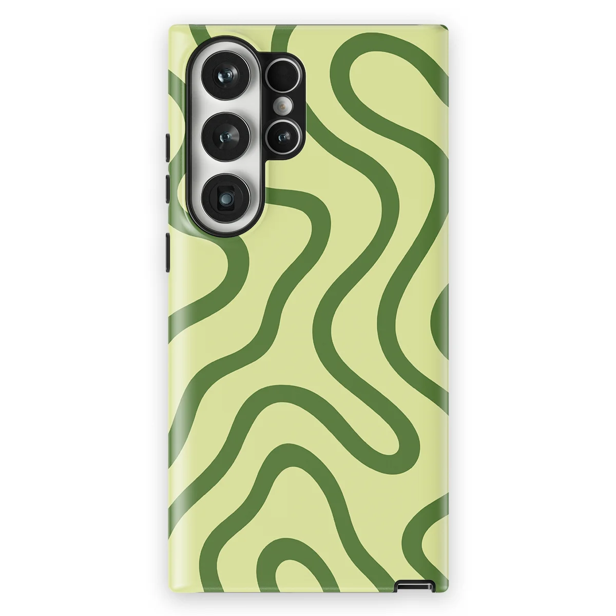 Curvy Lines - Leaf Loop - Green for Galaxy S23 Ultra