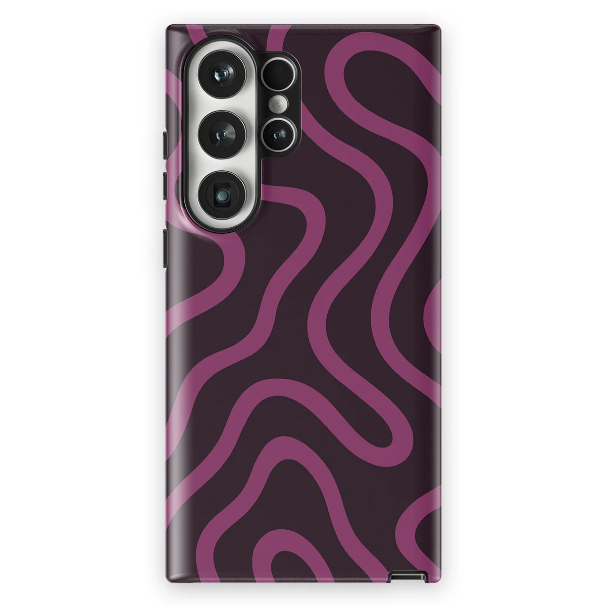 Curvy Lines - Velvet Mood - Purple/Pink case for Galaxy S23 Ultra - Image 1
