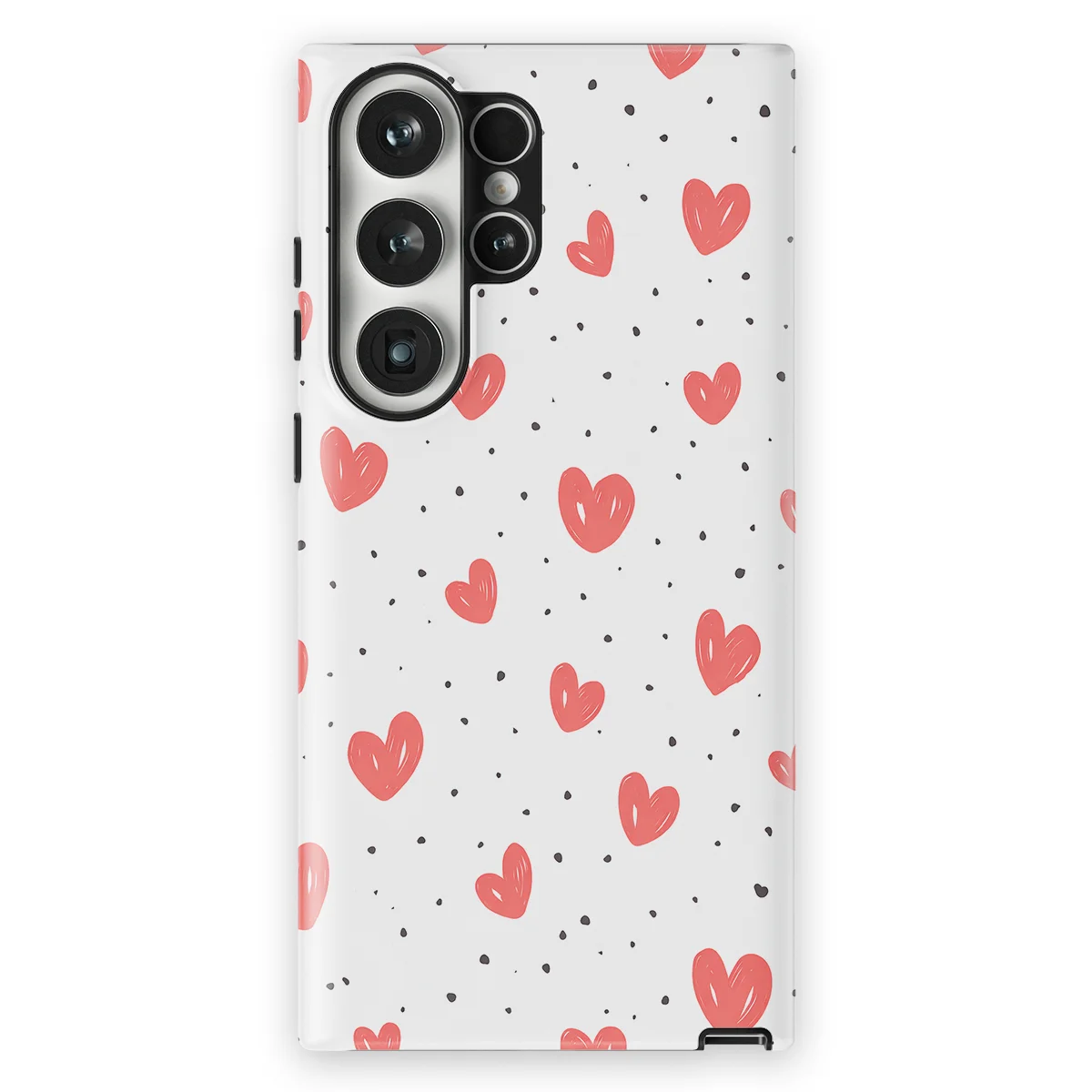 Little Love - Cherry Hearts - White/Red/Multicolor case for Galaxy S23 Ultra - Image 1