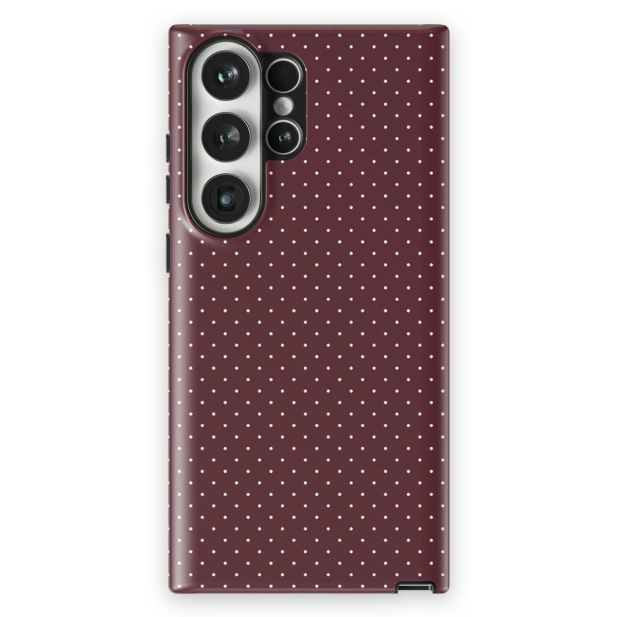 Micro Polka - Wine Dots - Red case for Galaxy S23 Ultra - Image 1
